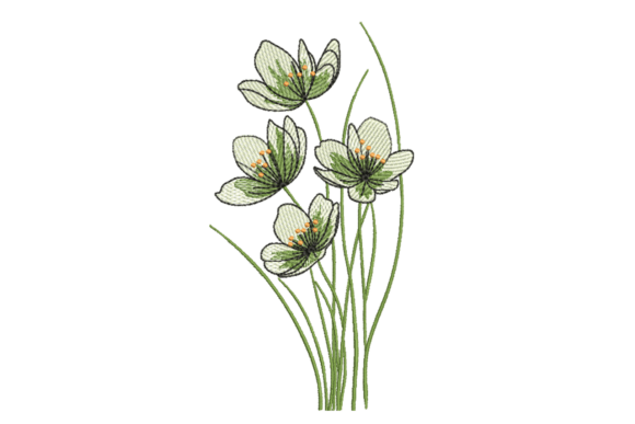 Download Soft Green Meadow Blooms - Soft green Collection