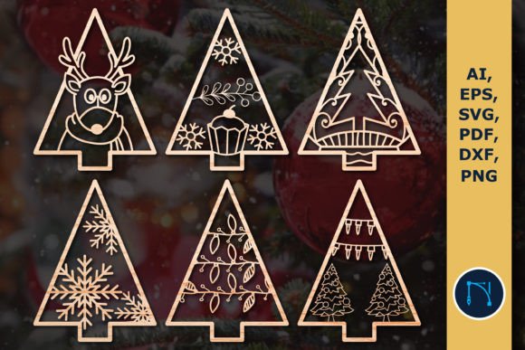 Download CHRISTMAS TREES Bundle for Any DIY Craft - Bundle Collection