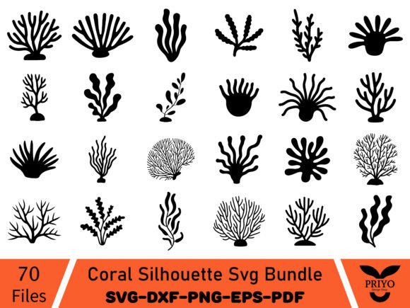 Download Coral Silhouette Svg Bundle, Coral SVG - Bundle Collection