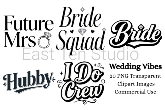 Download Bridal Typography Bundle - Bundle Collection