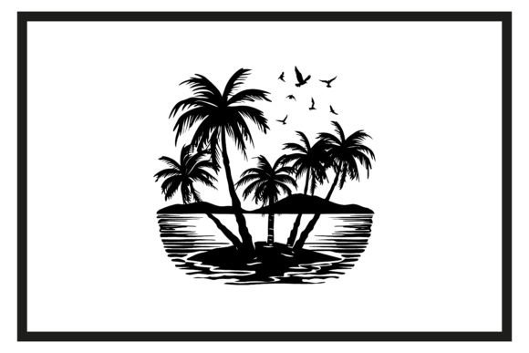Download Beach Palm Trees Sunset Silhouette - Palm trees Collection