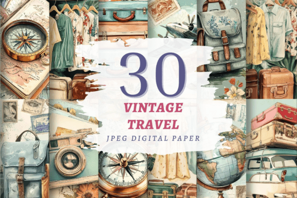 Download Vintage Travel JPEG Bundle - Bundle Collection