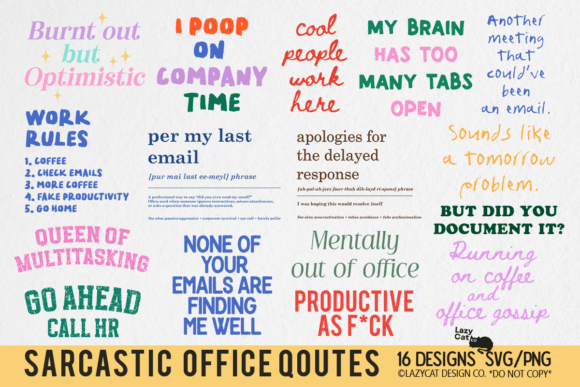 Download Sarcastic Office Funny SVG PNG Bundle - Bundle Collection