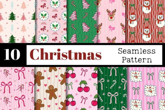 Download Christmas Repeating Pattern Bundle PNG - Bundle Collection