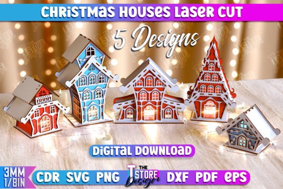 Download Christmas Houses Bundle | DIY | New Year - Bundle Collection