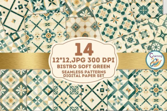 Download Digital Papers Set: Soft Green - Premium Bundle