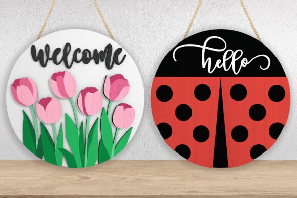 Download Spring Door Sign Laser Cut Bundle - Bundle Collection