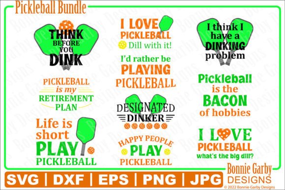 Download Pickleball SVG Bundle - Clip Art - Bundle Collection