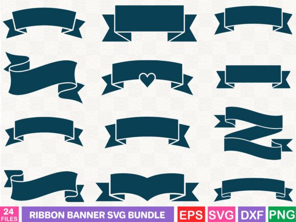 Download Ribbon Banner SVG Bundle - Bundle Collection